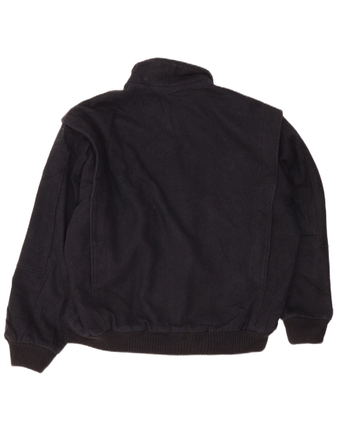 Jaqueta bomber masculina Carrera UK 40 grande lã azul marinho
