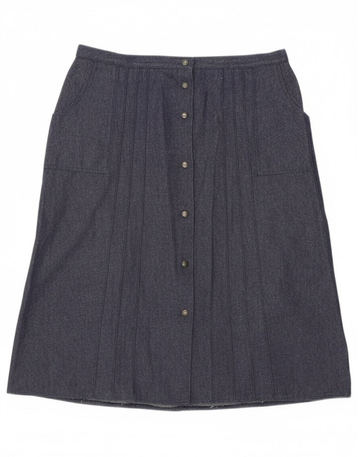 Saia vintage feminina linha A W34 grande azul