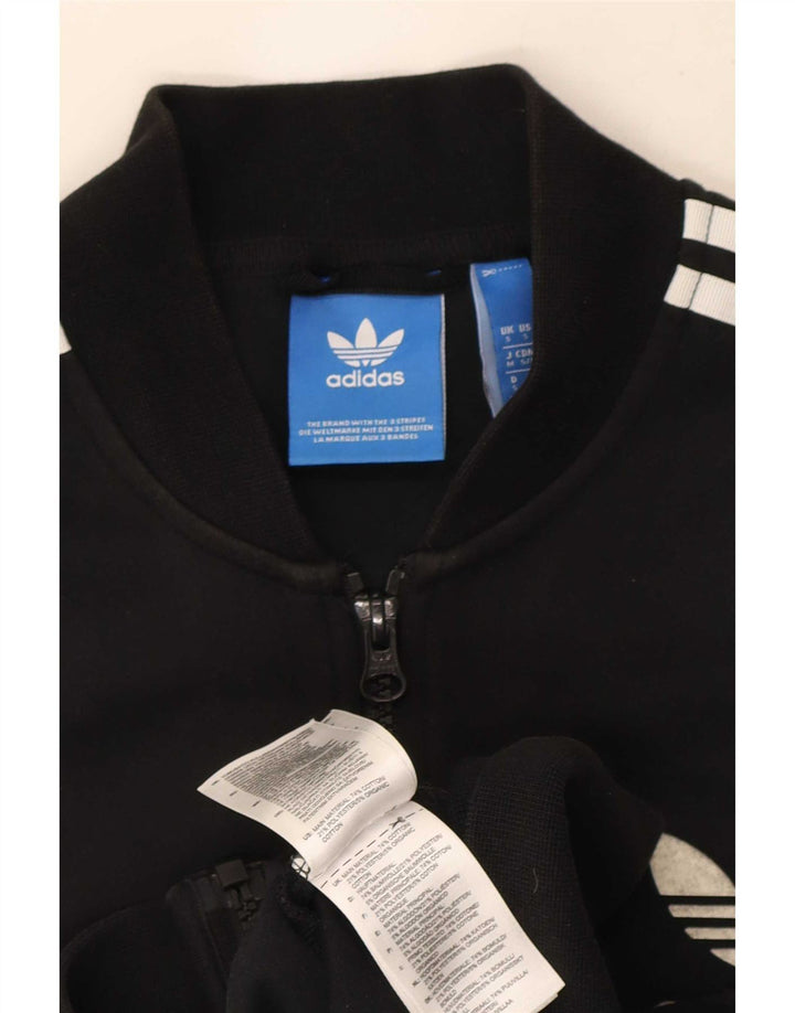 Jaqueta Adidas Mens Treino Top Pequeno Algodão Preto