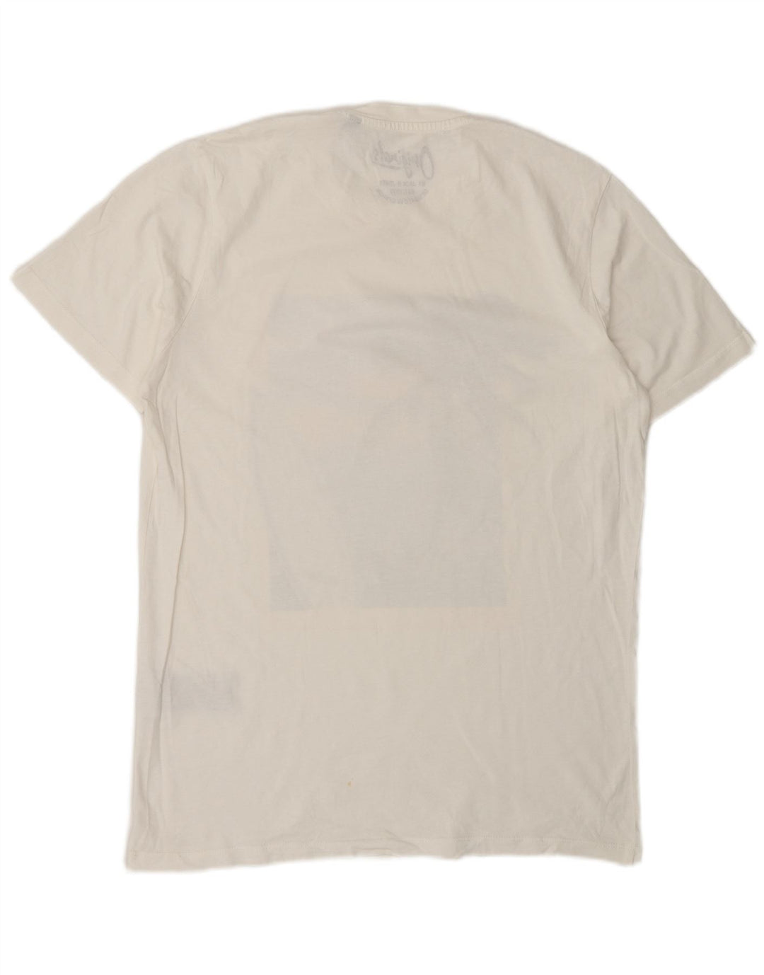 Camiseta gráfica masculina Jack & Jones Top médio algodão branco