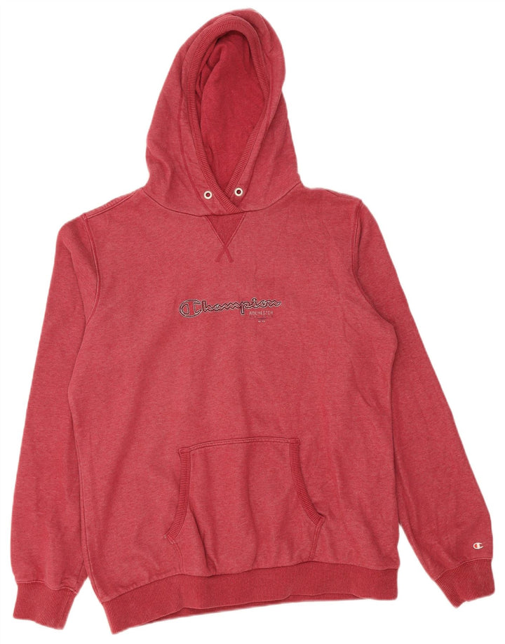 CHAMPION Suéter feminino com capuz gráfico UK 20 2XL algodão borgonha