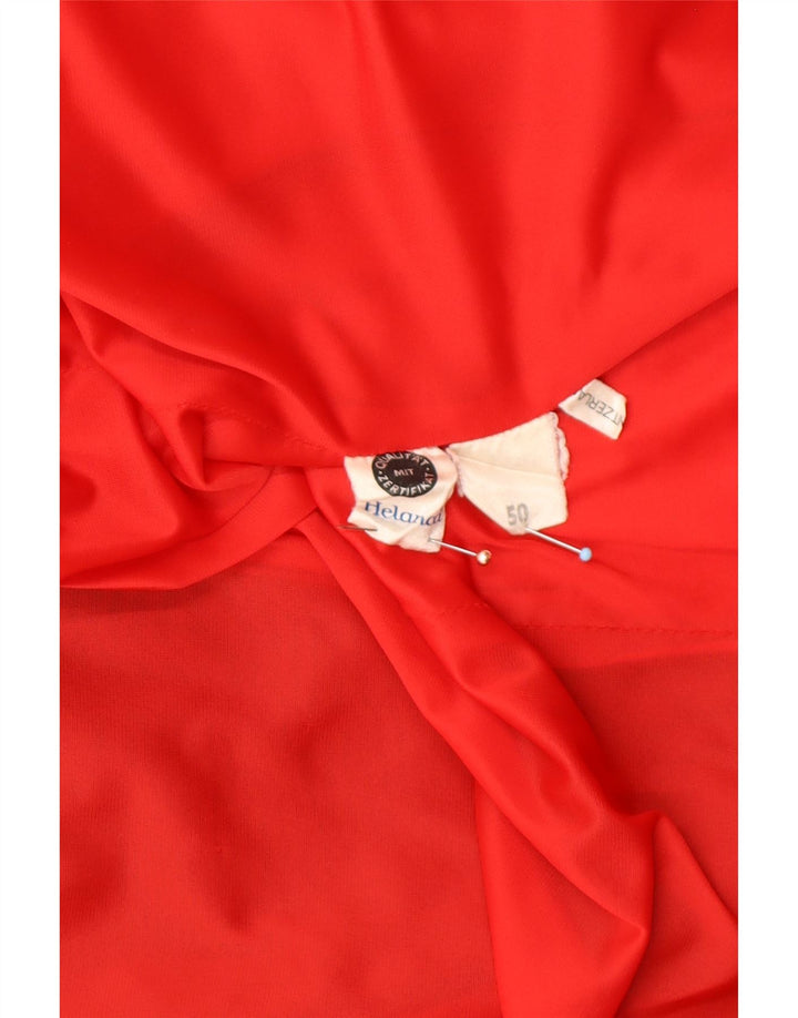 Jaqueta de treino masculina VINTAGE EU 50 médio vermelho colorblock retrô