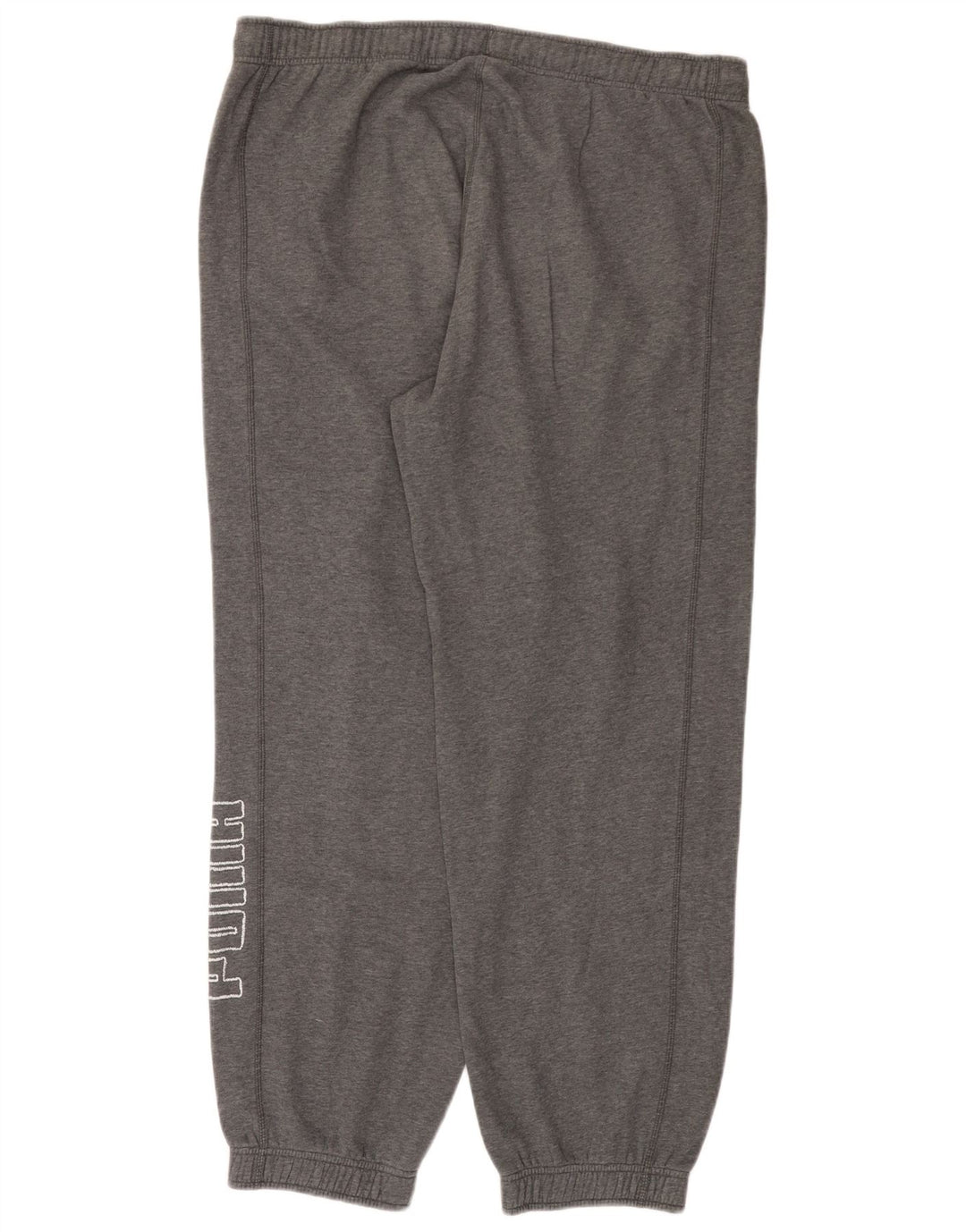 Calça de treino masculina Puma Graphic Joggers grande cinza