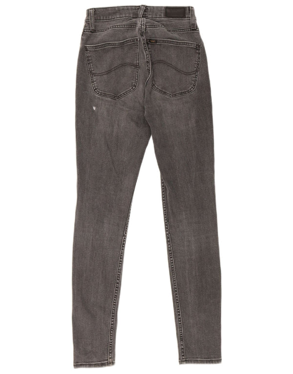 Lee Womens Ivy Skinny Jeans W26 L31 Algodão Cinza