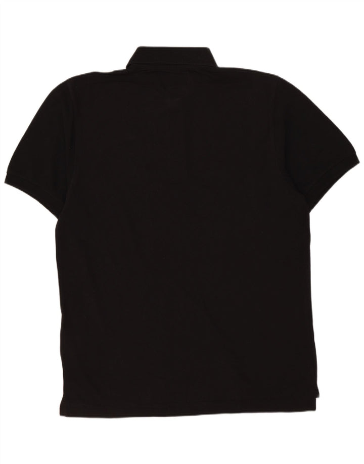 Camisa polo masculina Kappa de algodão preto médio