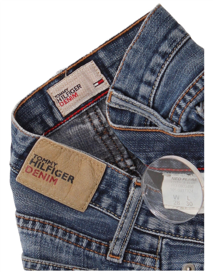 Jeans feminino Tommy Hilfiger Neo Flared W28 L30 azul algodão