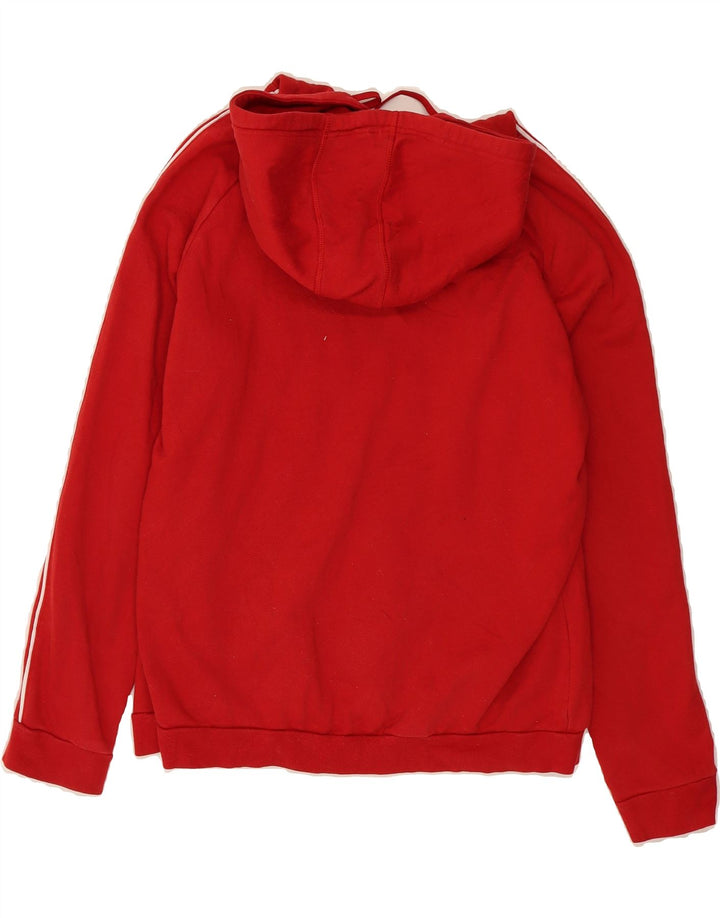 ADIDAS Womens Hoodie Jumper UK 20/22 XL Red Vintage Adidas and Second-Hand Adidas from Messina Hembry 