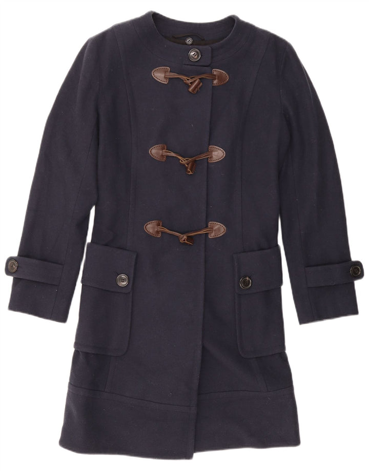 MARLBORO CLASSICS Duffle Coat feminino EU 42 grande poliéster azul marinho