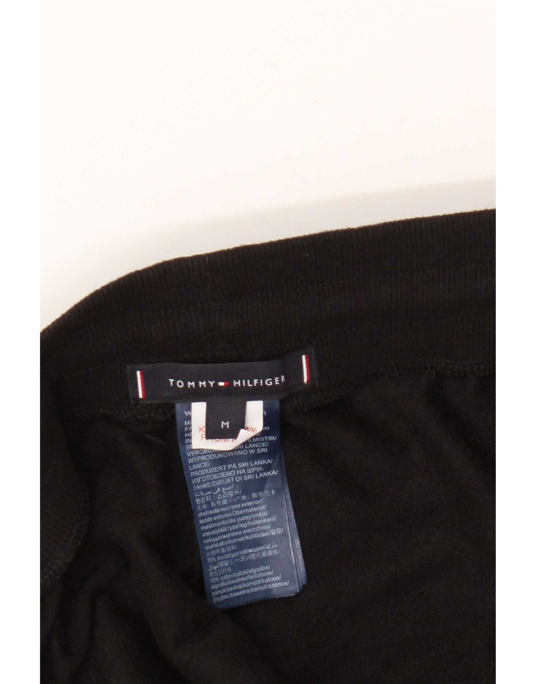 Tommy Hilfiger Mens Calças de treino Joggers Medium Black Colourblock
