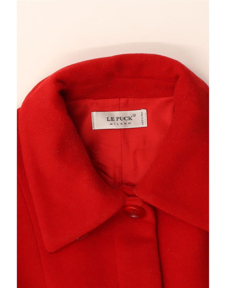 Sobretudo feminino LE PUCK UK 10 pequeno vermelho