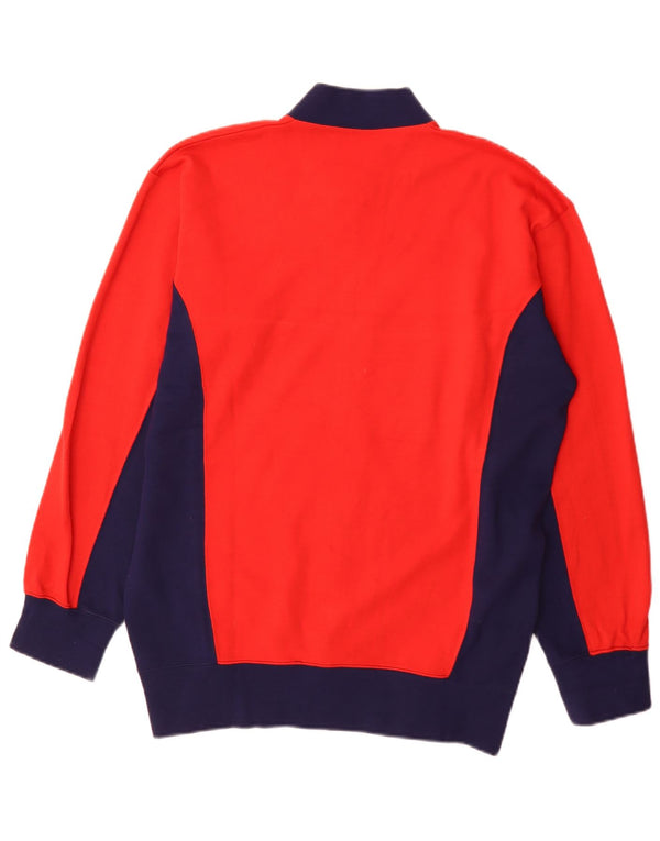 Jaqueta superior de agasalho masculino vintage IT 56 XL vermelho Colourblock Sports