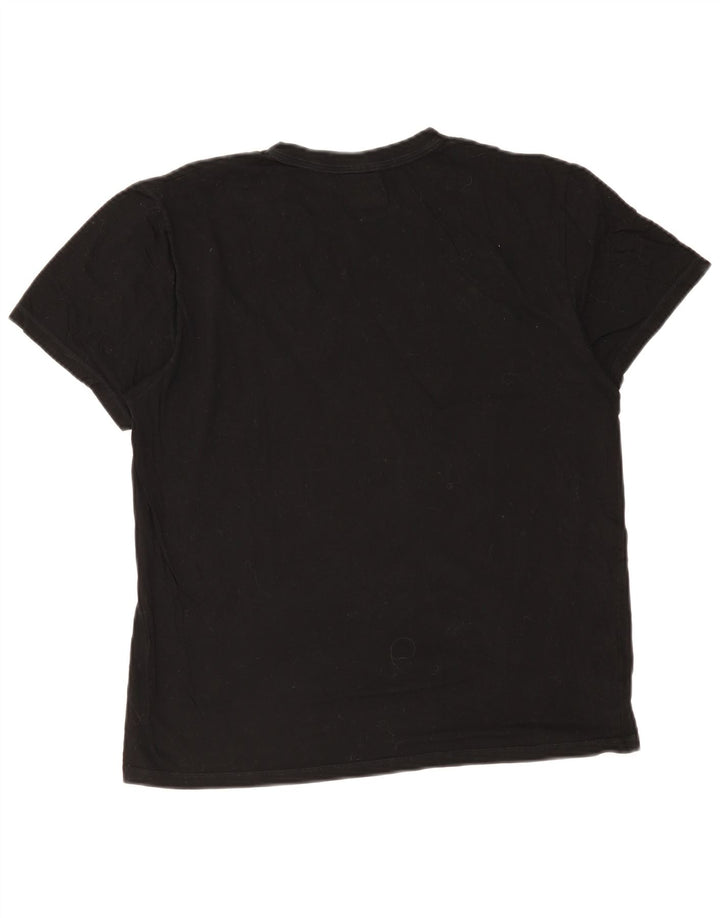Camiseta masculina Fila Top médio algodão preto