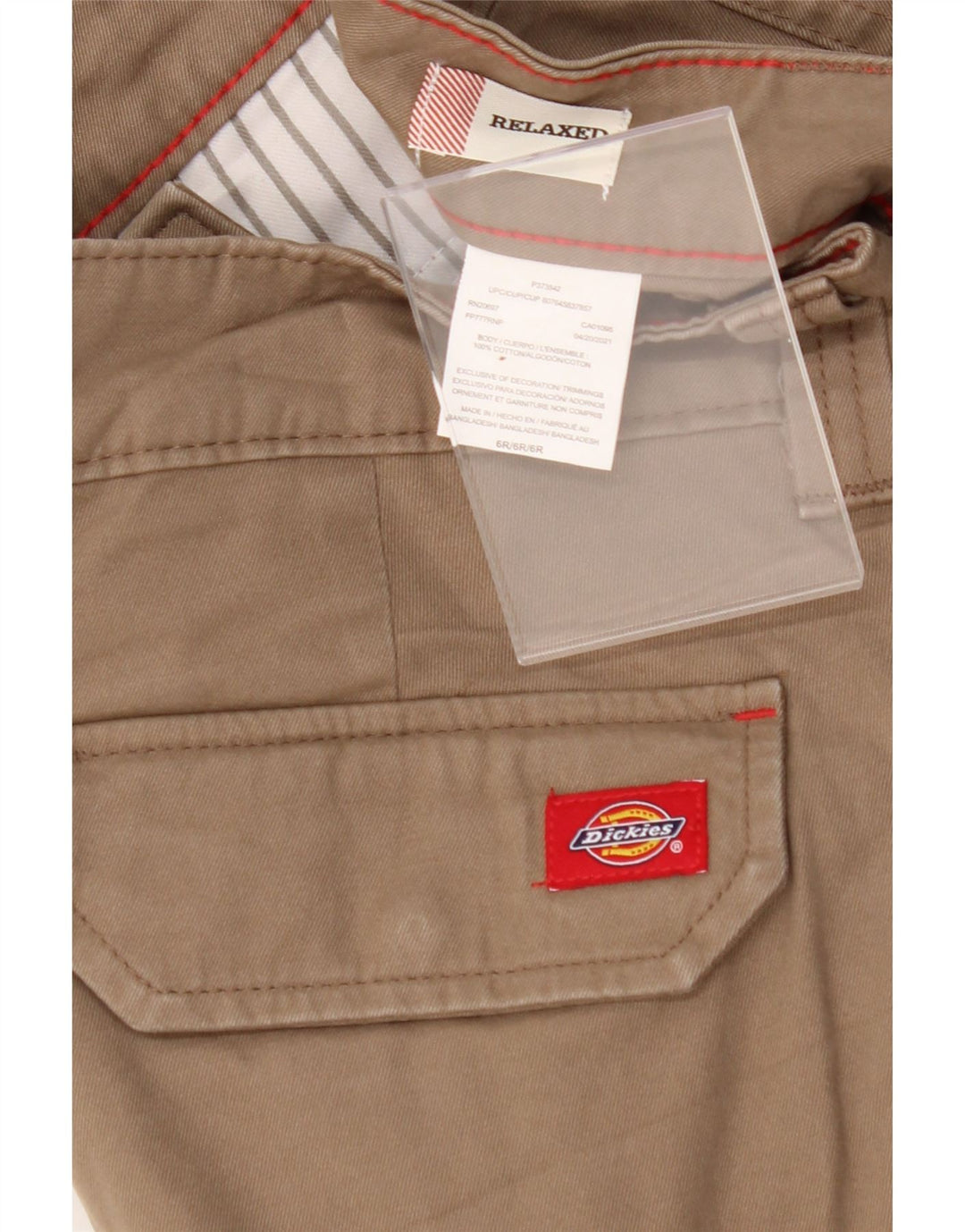 DICKIES Womens Relaxed Fit Cargo Trousers US 6 Medium W32 L31 Brown Cotton Vintage Dickies and Second-Hand Dickies from Messina Hembry 
