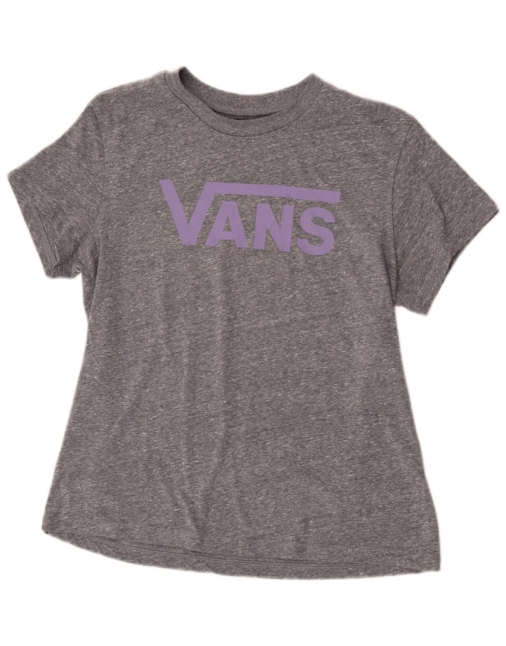 Camiseta Vans Feminina Graphic UK 14 Grande Cinza Flecked