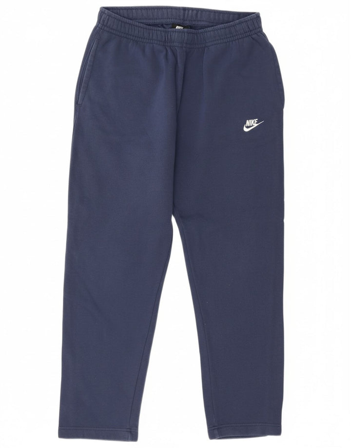 Calça de treino masculina Nike médio azul marinho algodão