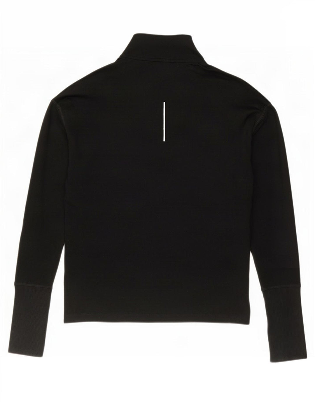 Nike Mens Dri Fit Zip Neck Pullover Treino Top Pequeno Preto