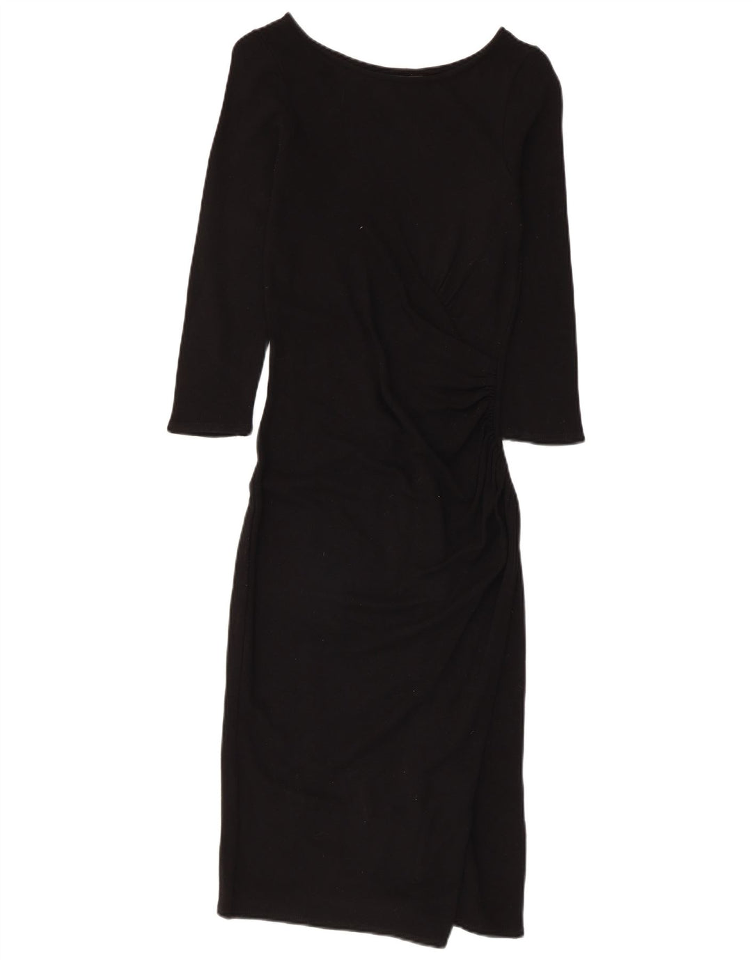 Vestido feminino PHASE EIGHT manga 3/4 com bainha UK 10 pequeno preto