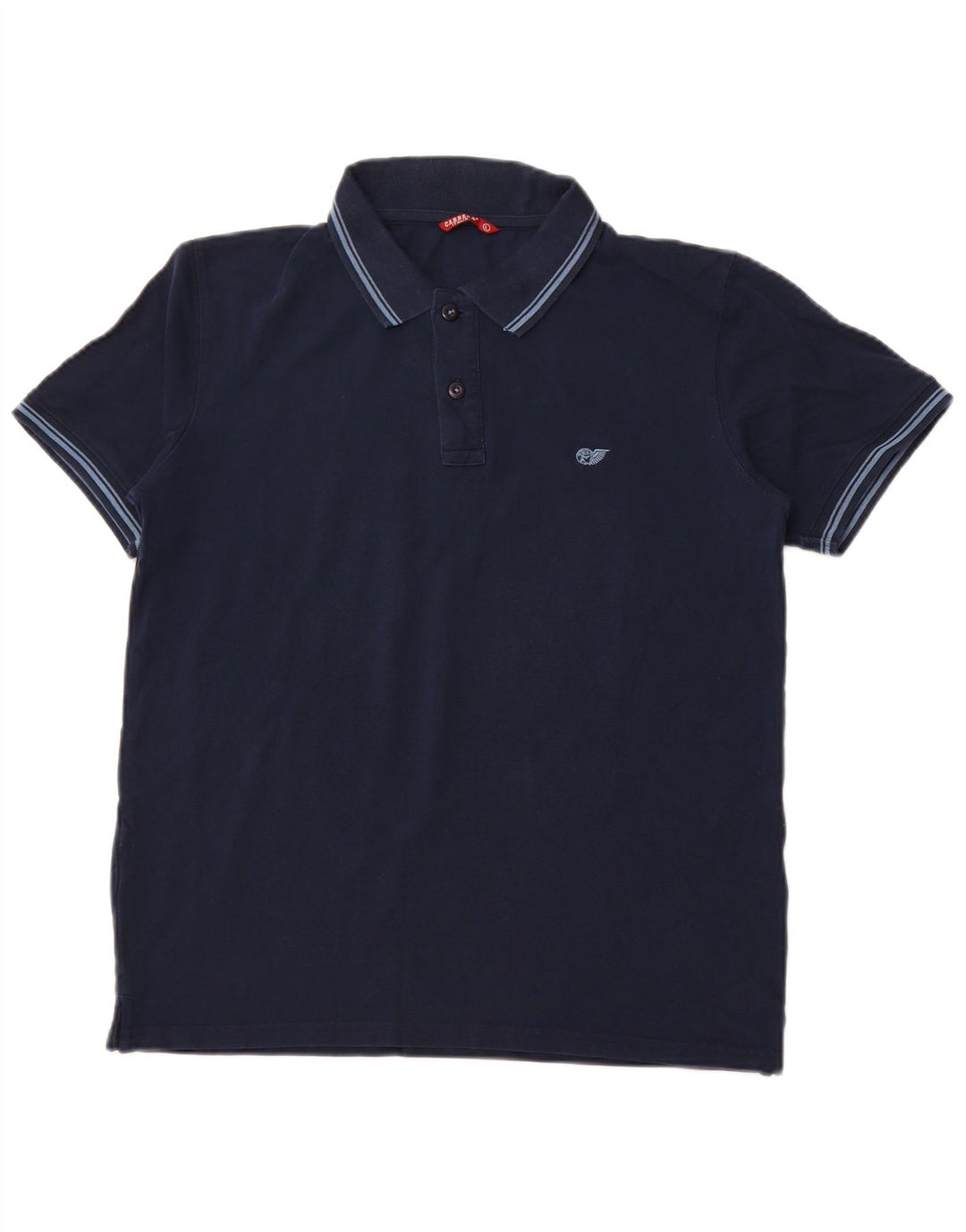 Camisa polo masculina CARRERA grande algodão azul marinho