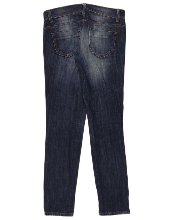 Benetton Jeans Slim Feminino W27 L28 Azul