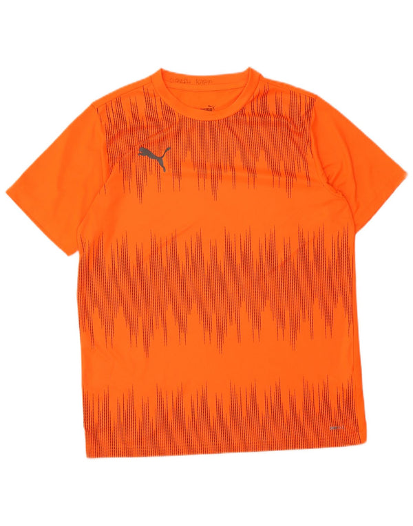 Camiseta Puma Menino Top 15-16 Anos XL Laranja Poliéster Geométrico