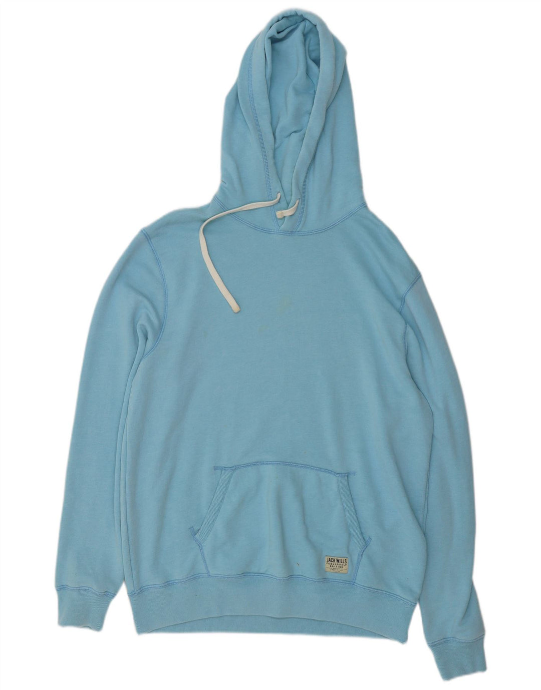 Jack Wills moletom com capuz masculino grande algodão azul