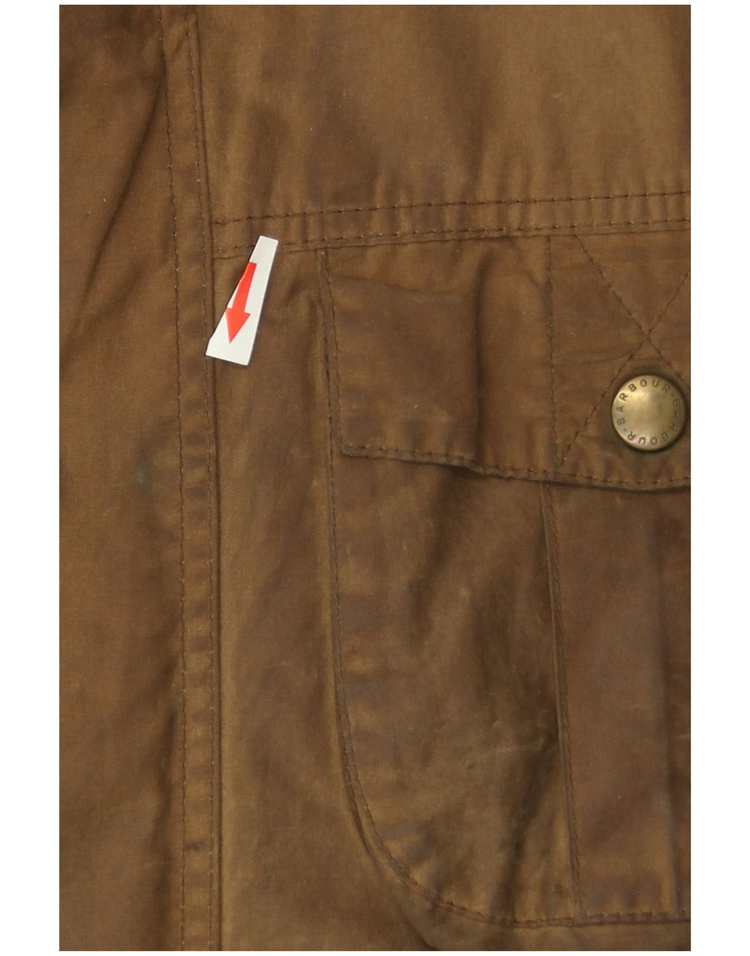 Jaqueta masculina de algodão encerado Barbour Reino Unido 40 grande algodão marrom