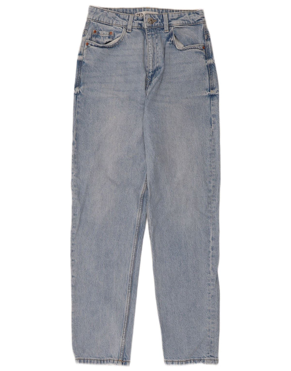 Zara Jeans Cônicos Femininos EU 36 XS W26 L28 Azul