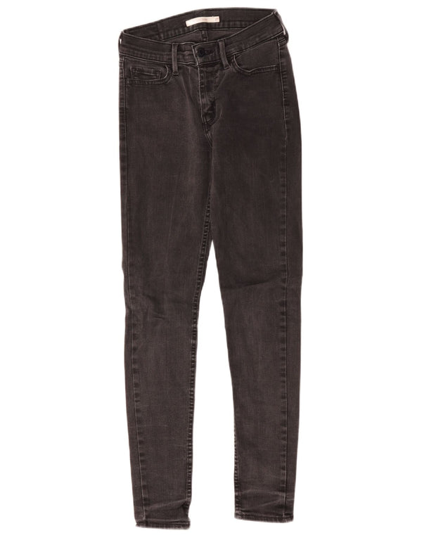 Calça jeans feminina Levi's 710 Super Skinny W27 L28 cinza algodão