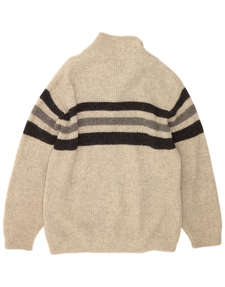 Suéter masculino O'Neill com gola polo grande listrado cinza