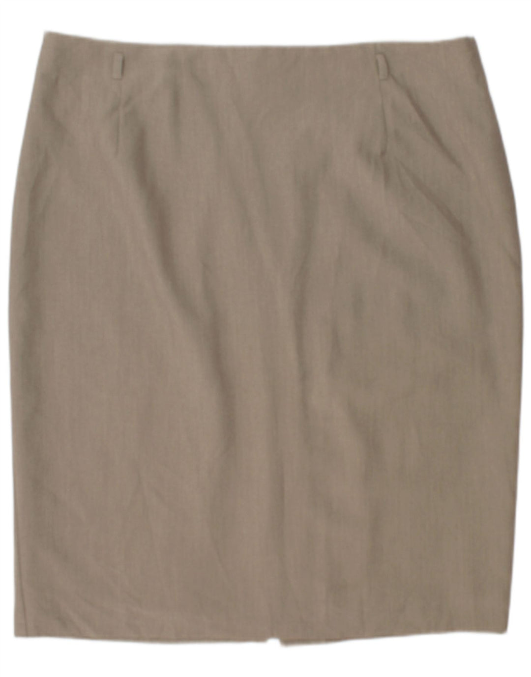 Saia lápis feminina Marks & Spencer UK 20 2XL W42 poliéster bege