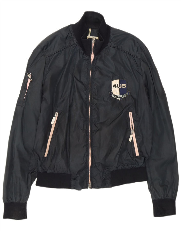 Jaqueta bomber feminina CESARE PACIOTTI 4US IT 46 grande azul marinho