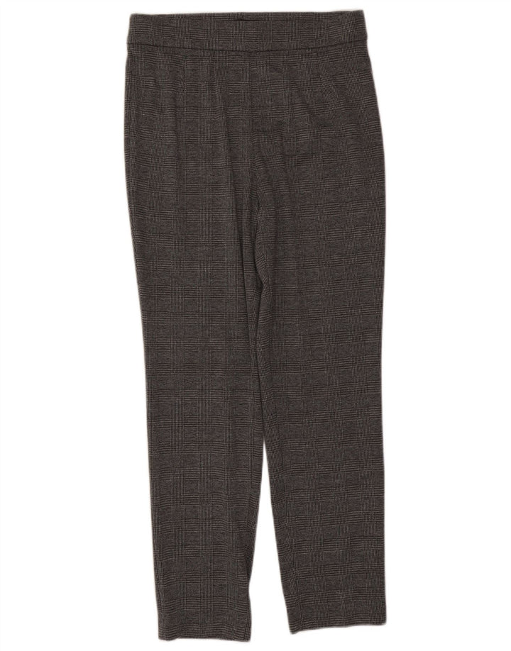 Calça casual feminina Marks & Spencer Reino Unido 12 médio W30 L27 cinza