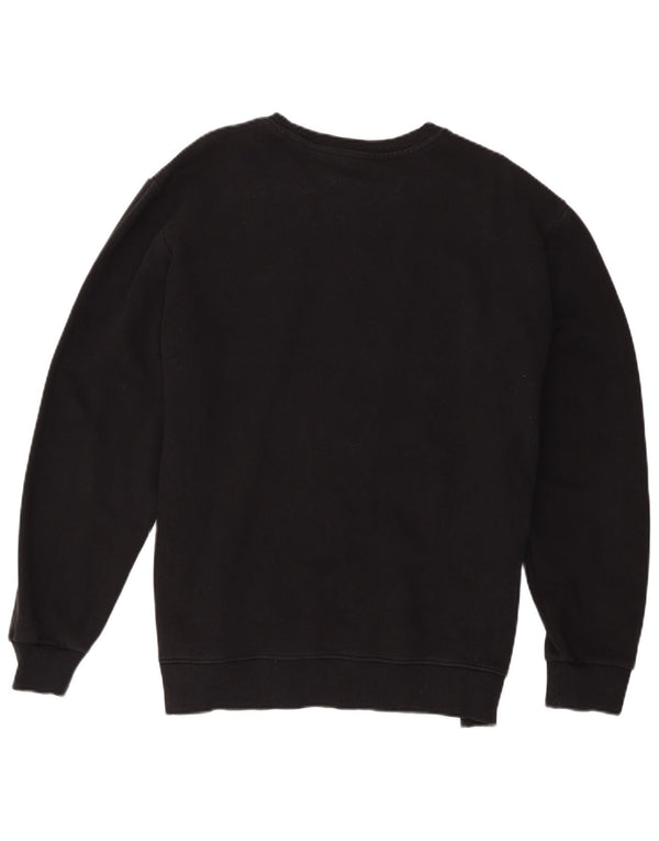 Reebok Mens Graphic Moletom Jumper XL Algodão Preto