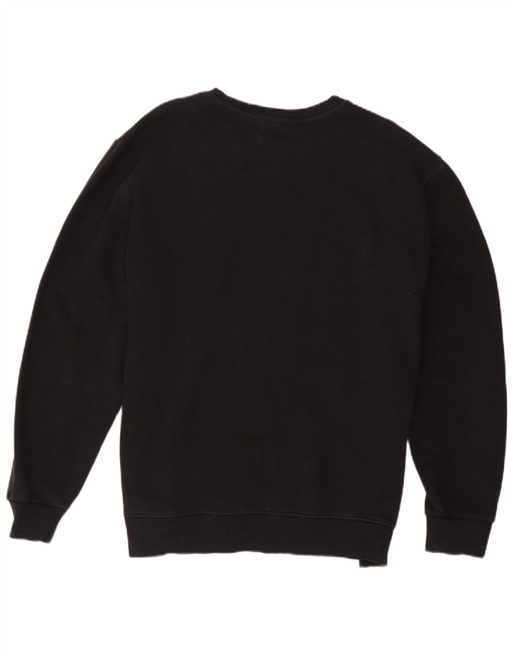Reebok Mens Graphic Moletom Jumper XL Algodão Preto
