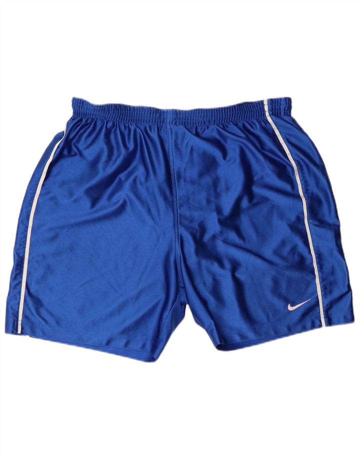 Shorts esportivos masculinos Nike grande poliéster azul