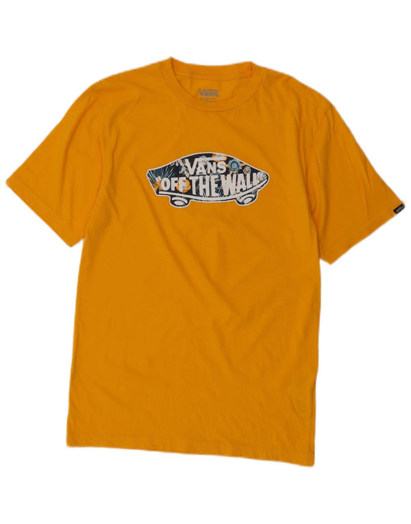 Camiseta Vans Boys Classic Fit Graphic Top 14-15 Anos XL Amarelo Algodão