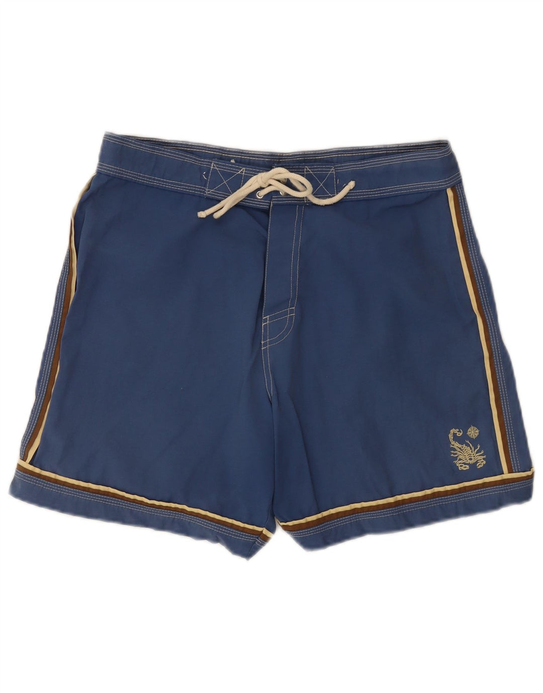 Shorts de natação masculino Scorpion Bay algodão azul médio
