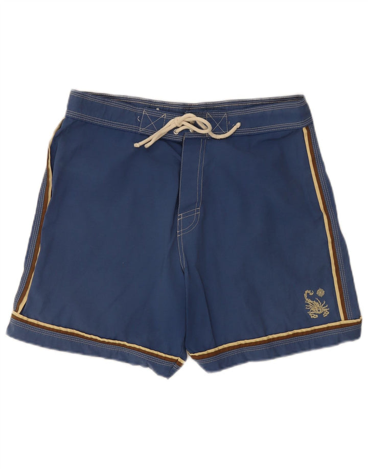 Shorts de natação masculino Scorpion Bay algodão azul médio