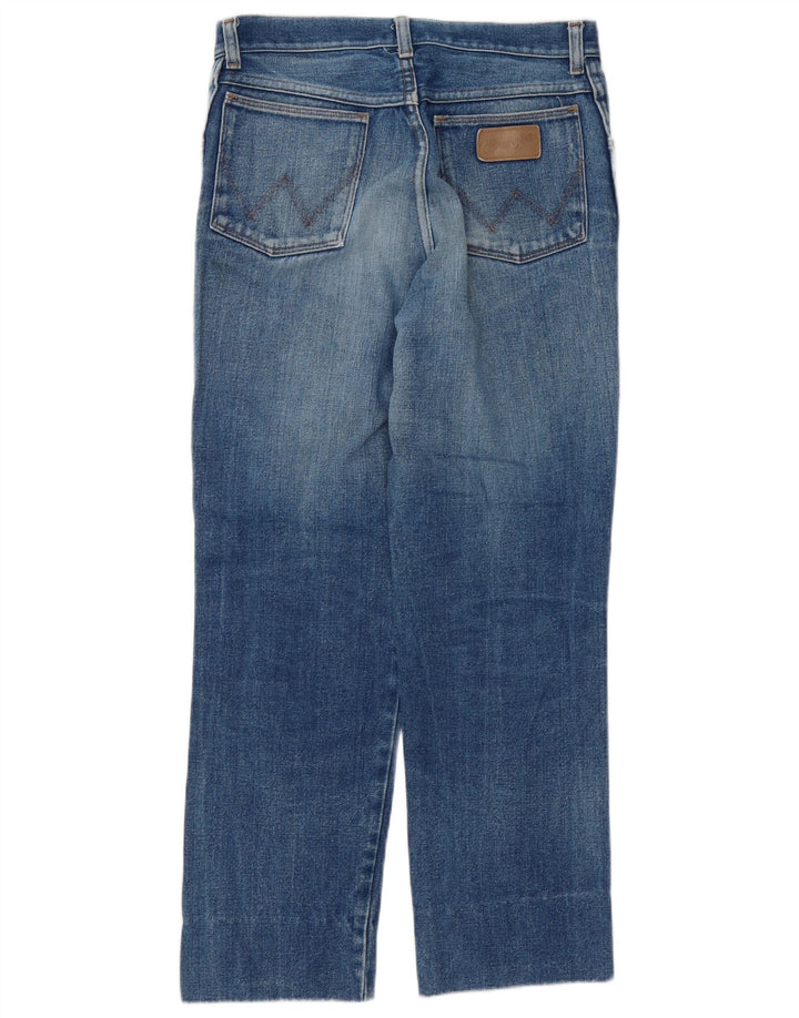 Wrangler Mens Straight Jeans W32 L27 Azul Algodão