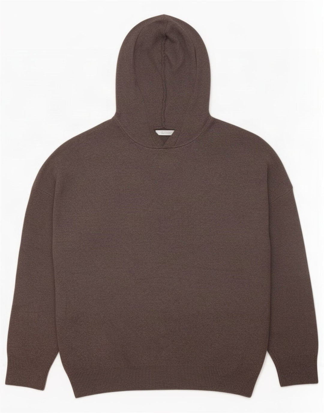 Zara Suéter masculino com capuz e viscose cinza médio