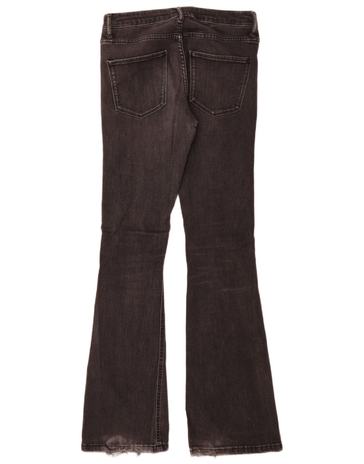 Zara Jeans feminino queimado EU 38 pequeno W28 L32 cinza