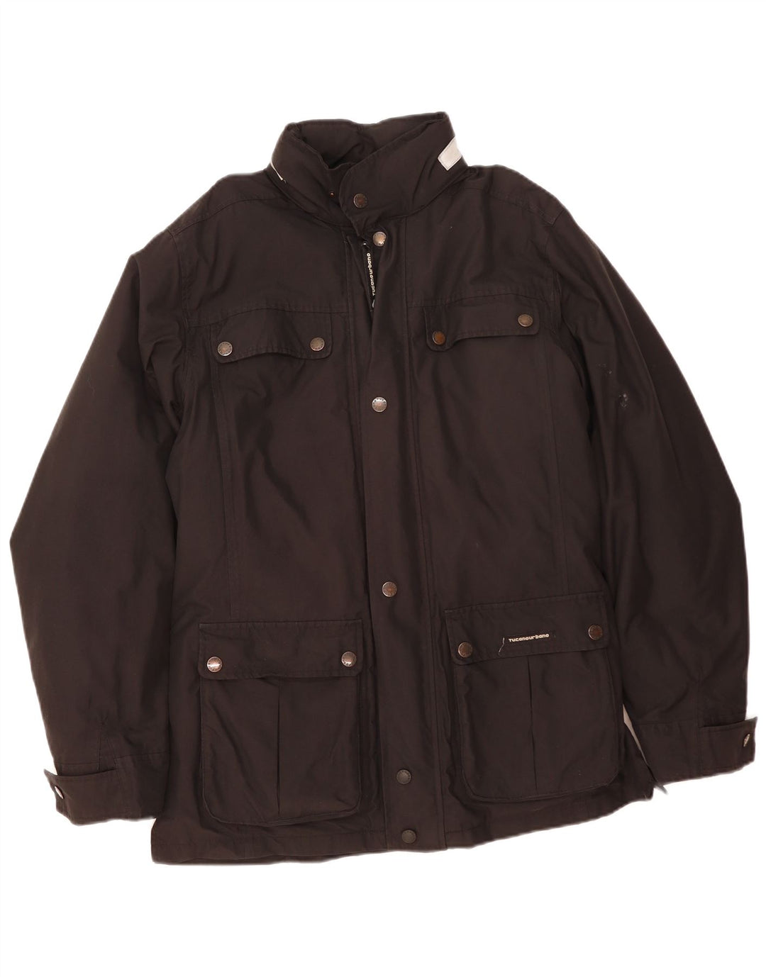 Jaqueta utilitária masculina com capuz Tucano Urbano UK 40 poliéster preto grande