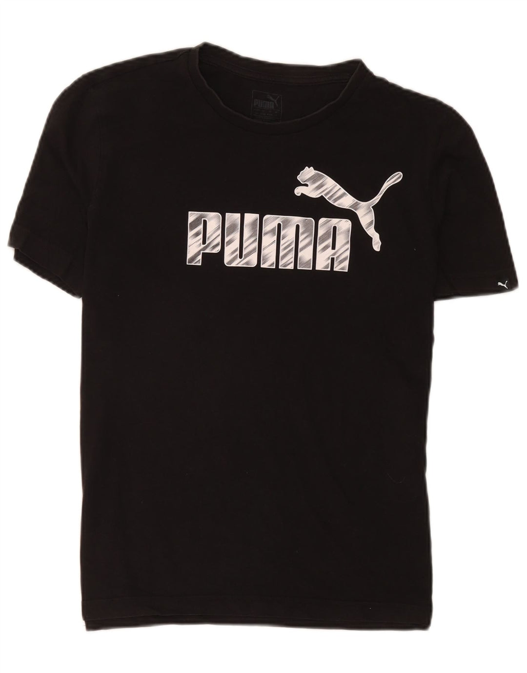 Puma Camiseta Masculina Graphic Top Pequeno Preto