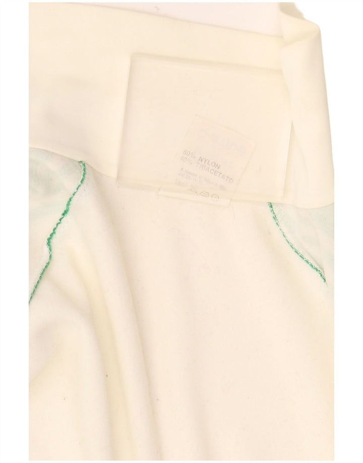 Jaqueta superior de agasalho masculino vintage 2XL branco Colourblock Nylon