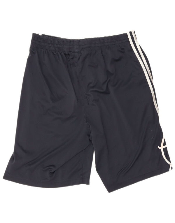 Shorts esportivos gráficos masculinos Adidas médio azul marinho