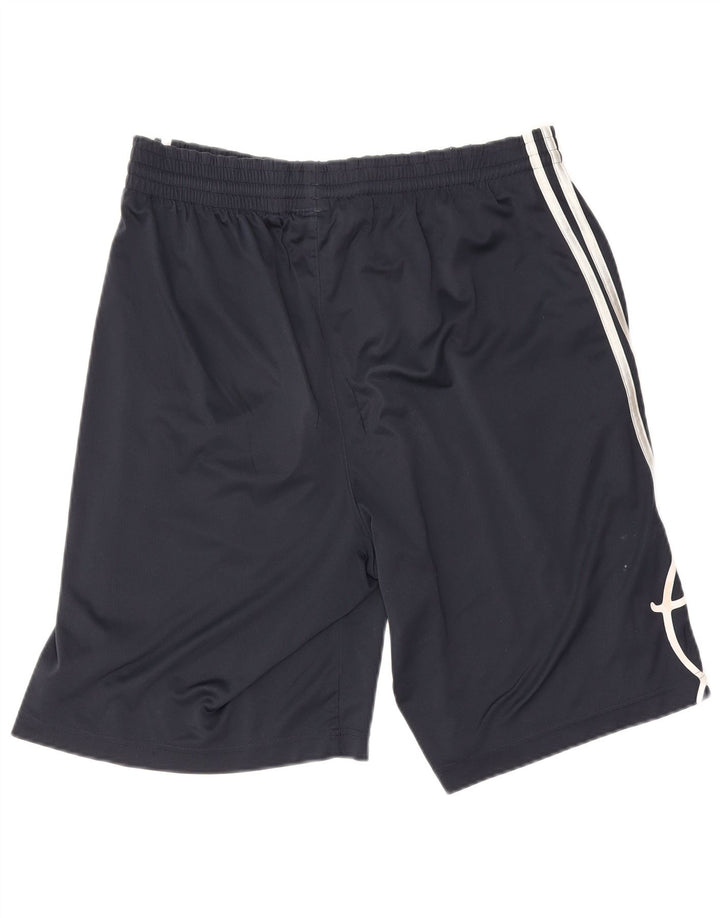 Shorts esportivos gráficos masculinos Adidas médio azul marinho