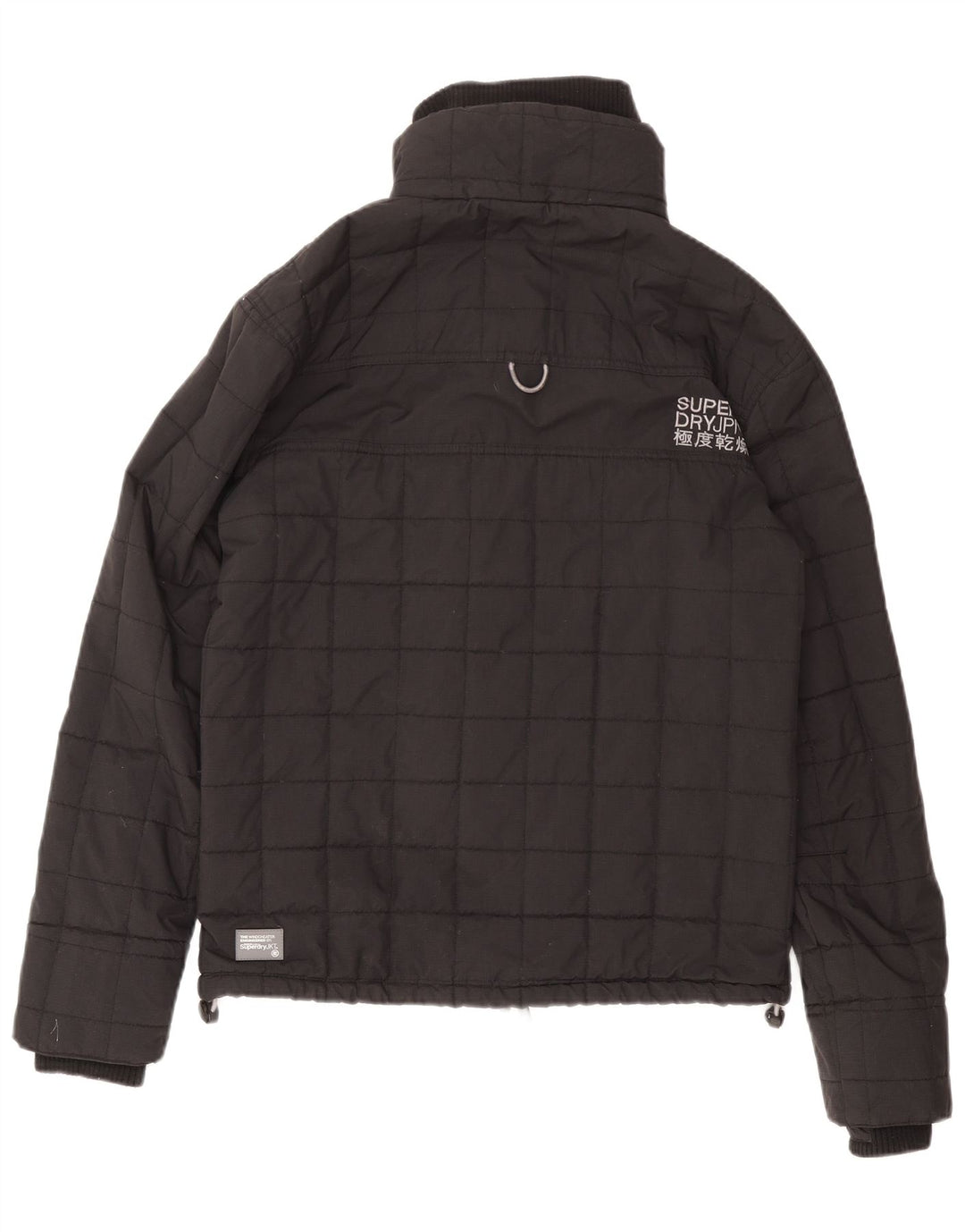 Jaqueta corta-vento feminina Superdry Windcheater Graphic UK 16 grande preta