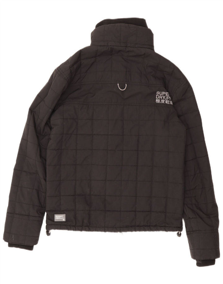 Jaqueta corta-vento feminina Superdry Windcheater Graphic UK 16 grande preta