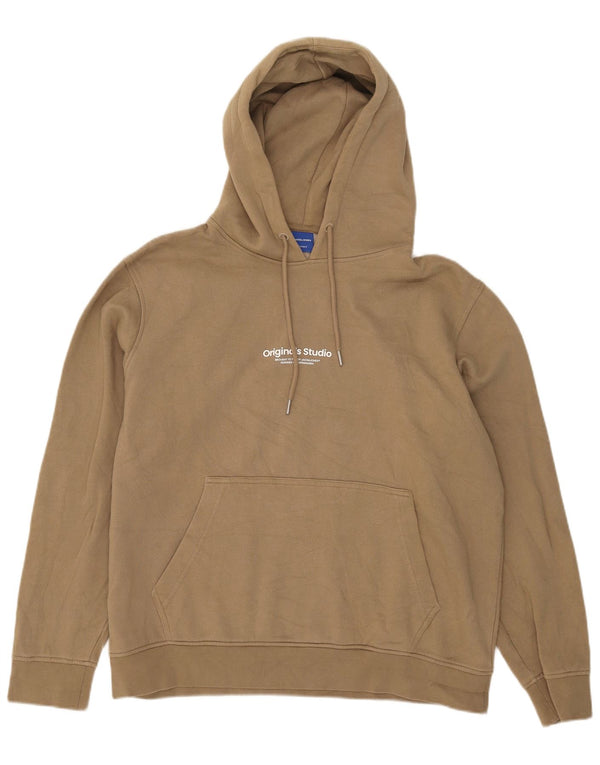 Jack & Jones moletom com capuz masculino XL algodão bege