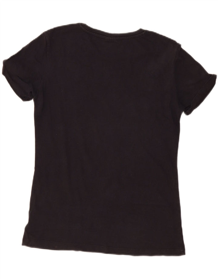 Camiseta feminina estampada Champion UK 12 médio preto
